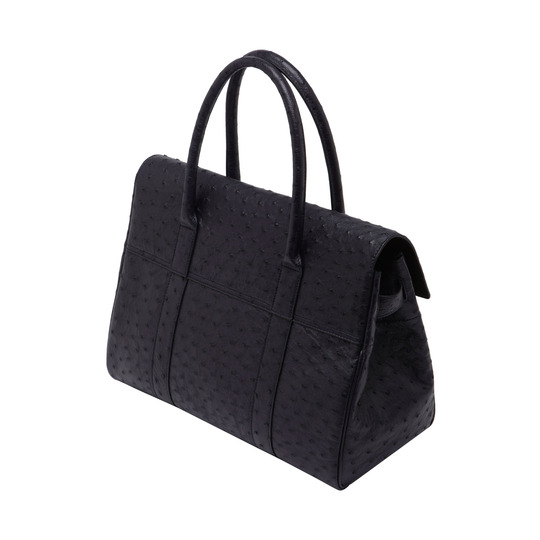 Mulberry Bayswater Midnight Blue Ostrich - Click Image to Close