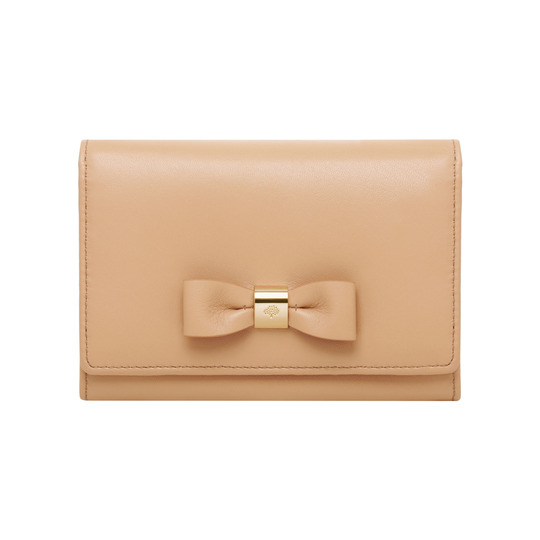 Mulberry Bow French Purse Natural Classic Nappa - Click Image to Close