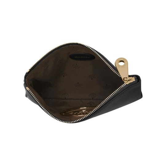 Mulberry Daria Pouch Black Spongy Pebbled - Click Image to Close