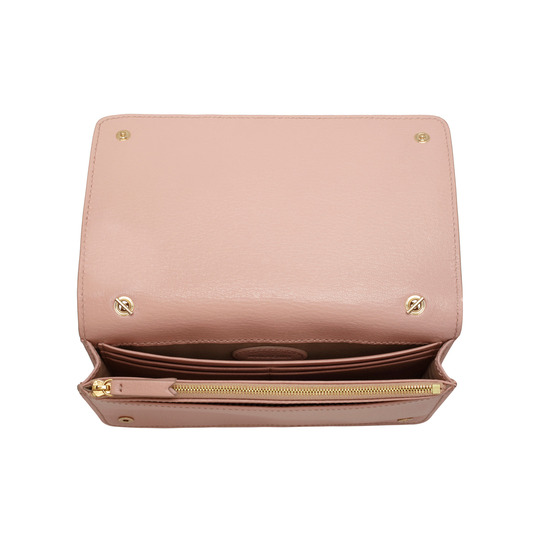Mulberry Bow Clutch Wallet Ballet Pink Shiny Goat - Click Image to Close