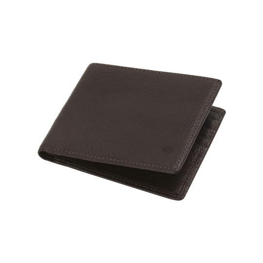 Mulberry 8 Card Wallet Chocolate Natural Leather - Click Image to Close