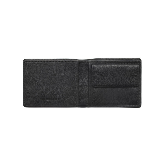 Mulberry 8 Card Coin Wallet Black Natural Leather - Click Image to Close