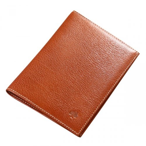Mulberry 5 Slots Natural Leathers Passport Cover Oak - Click Image to Close