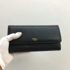 2017 Mulberry Continental Wallet in Black Small Classic Grain