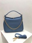 2018 Mulberry Leighton Bag in Lavender Blue Classic Grain Leather