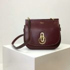 2017 Cheap Mulberry Small Amberley Satchel Burgundy Leather