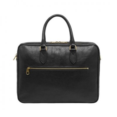 Mulberry Heathcliffe Black Natural Leather