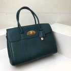 2017 Cheap Mulberry Bayswater Tote Ocean Green Small Classic Grain