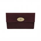 Mulberry Clemmie Clutch Oxblood Suede
