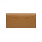 Mulberry Dome Rivet Continental Wallet Deer Brown Glossy Goat
