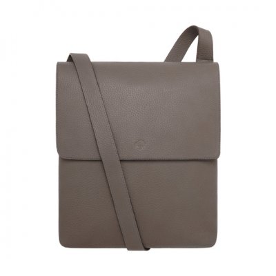 Mulberry Reporter With Flap Grey Soft Grain