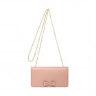 Mulberry Bow Clutch Wallet Ballet Pink Shiny Goat
