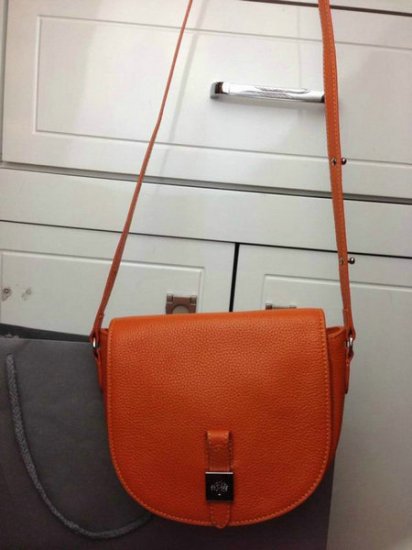 New Mulberry Bags 2014-Tessie Small Satchel in Orange Soft Leather - Click Image to Close