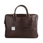 Mulberry Tony Briefcase Printed Leather Chocolate