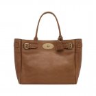 Mulberry Bayswater Tote Oak Natural Leather With Brass