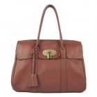 Mulberry Bayswater Natural Leather Red Brown