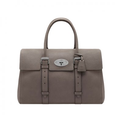 Mulberry Oversized Bayswater Grey Soft Grain