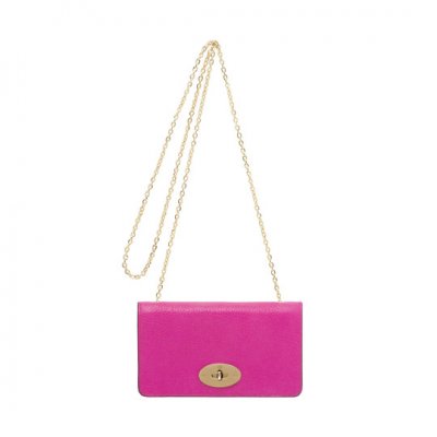 Mulberry Bayswater Clutch Wallet Mulberry Pink Glossy Goat