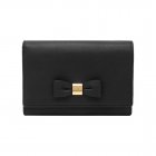 Mulberry Bow French Purse Black Silky Classic Calf