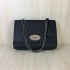 Classic Mulberry Medium Lily Bag in Black Soft Grain Leather