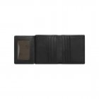 Mulberry Mini Tri Fold Wallet Black Natural Leather