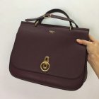 2017 Cheap Mulberry Large Amberley Satchel Oxblood Grain Leather