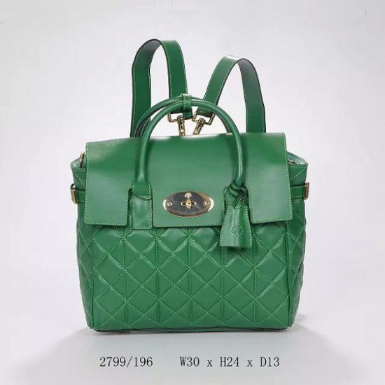 2014 A/W Mulberry Cara Delevingne Bag Delevingne Green Quilted Nappa Leather - Click Image to Close