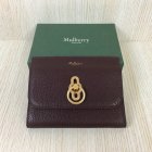 2018 Mulberry Amberley Medium Wallet Oxblood Grain Leather