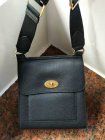 2018 Mulberry New Small Antony Messenger Bag Black Grain Leather