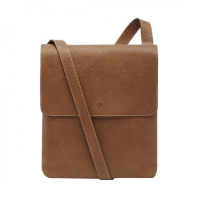 Mulberry Reporter With Flap Oak Natural Leather