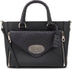 Mulberry Willow Small Calf And Ostrich Mix Tote