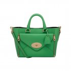 Mulberry Small Willow Tote Queen Green Silky Classic Calf