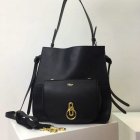 2017 Cheap Mulberry Amberley Hobo Black Silky Calf Leather