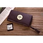 Mulberry Cow Leather Long Wallet 8461-571 Purple