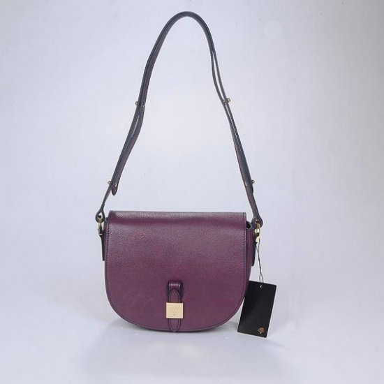 New Mulberry Bags 2014-Tessie Small Satchel in Purple Soft Leather - Click Image to Close