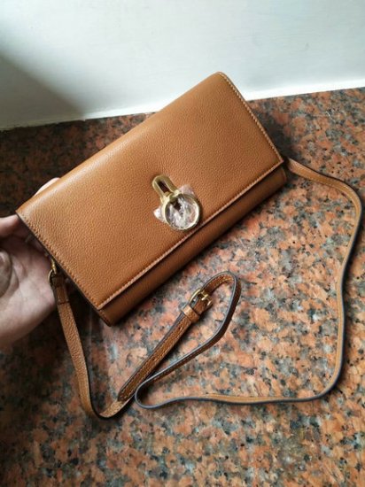 2018 Mulberry Amberley Clutch Bag in Oak Grain Leather - Click Image to Close