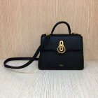 2018 S/S Mulberry Mini Seaton Bag in Black Small Classic Grain Leather