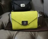 2015 Latest Mulberry Delphie Bag Camomile & Cream Silky Snake Leather