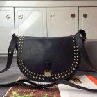2015 Mulberry Tessie Satchel Bag Black with rivets details