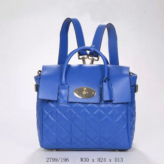 2014 A/W Mulberry Cara Delevingne Bag Indigo Quilted Nappa Leather - Click Image to Close