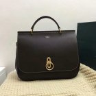 2017 Cheap Mulberry Large Amberley Satchel Chocolate Leather