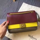 2017 Cheap Mulberry Small Cheyne Oxblood, Sunflower & Clay Smooth Calf