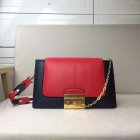 2017 Cheap Mulberry Pembroke Satchel in Red,Midnight Blue & White Leather