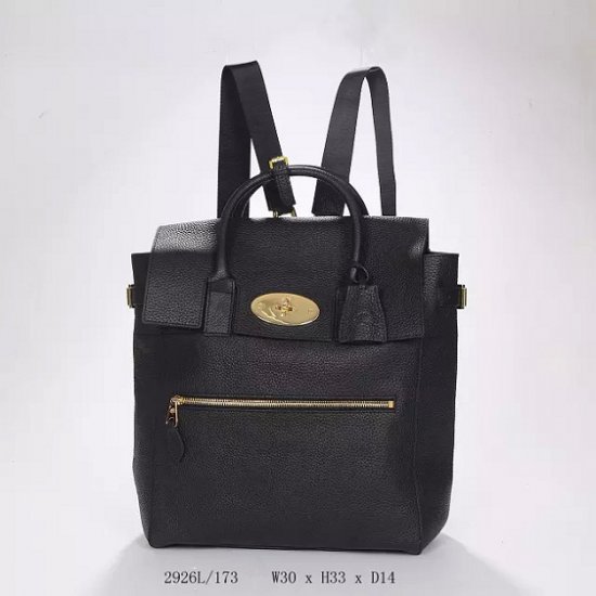 2014 A/W Mulberry Large Cara Delevingne Bag Black Natural Leather - Click Image to Close