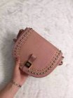 2015 Mulberry Small Tessie Satchel Pink with rivets details