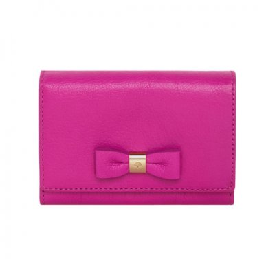 Mulberry Bow French Purse Mulberry Pink Glossy Goat [RL3571-874J191]