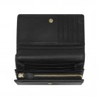 Mulberry French Purse Black Natural Leather With Brass