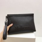 2019 Mulberry Soft Zipped Pouch Black Grain Leather