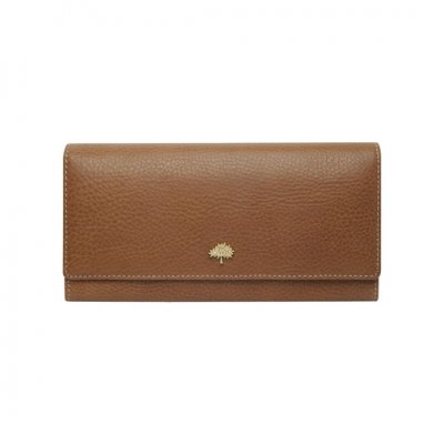 Mulberry Tree Continental Wallet Oak Natural Leather