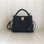 2020 Mulberry Small Iris Bag in Black Grain Leather